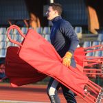 Trening Polonii Lidzbark Warmiński przed pierwszym meczem w forBET IV Liga w 2022 roku
