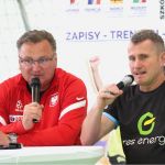 Czesław Michniewicz na spotkaniu z piłkarzami Naki Olsztyn