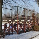 Zdemontowano trybunę na stadionie w Elblągu