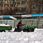 Boisko Stomilu Olsztyn odśnieżone