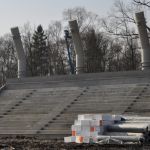 Budowa stadionu Sokoła w Ostródzie