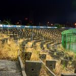 Test oświetlenia na stadionie Stomilu Olsztyn