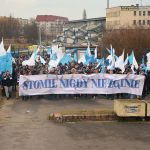 Manifestacja kibiców Stomilu Olsztyn