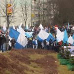 Manifestacja kibiców Stomilu Olsztyn