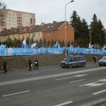 Manifestacja kibiców Stomilu Olsztyn