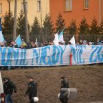 Manifestacja kibiców Stomilu Olsztyn