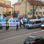 Manifestacja kibiców Stomilu Olsztyn