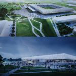 Projekt nowego stadionu w Olsztynie.