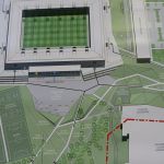 Projekt nowego stadionu w Olsztynie.