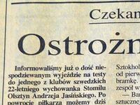 "Z archiwum X": Andrzej Jasiński na testach w Szwecji