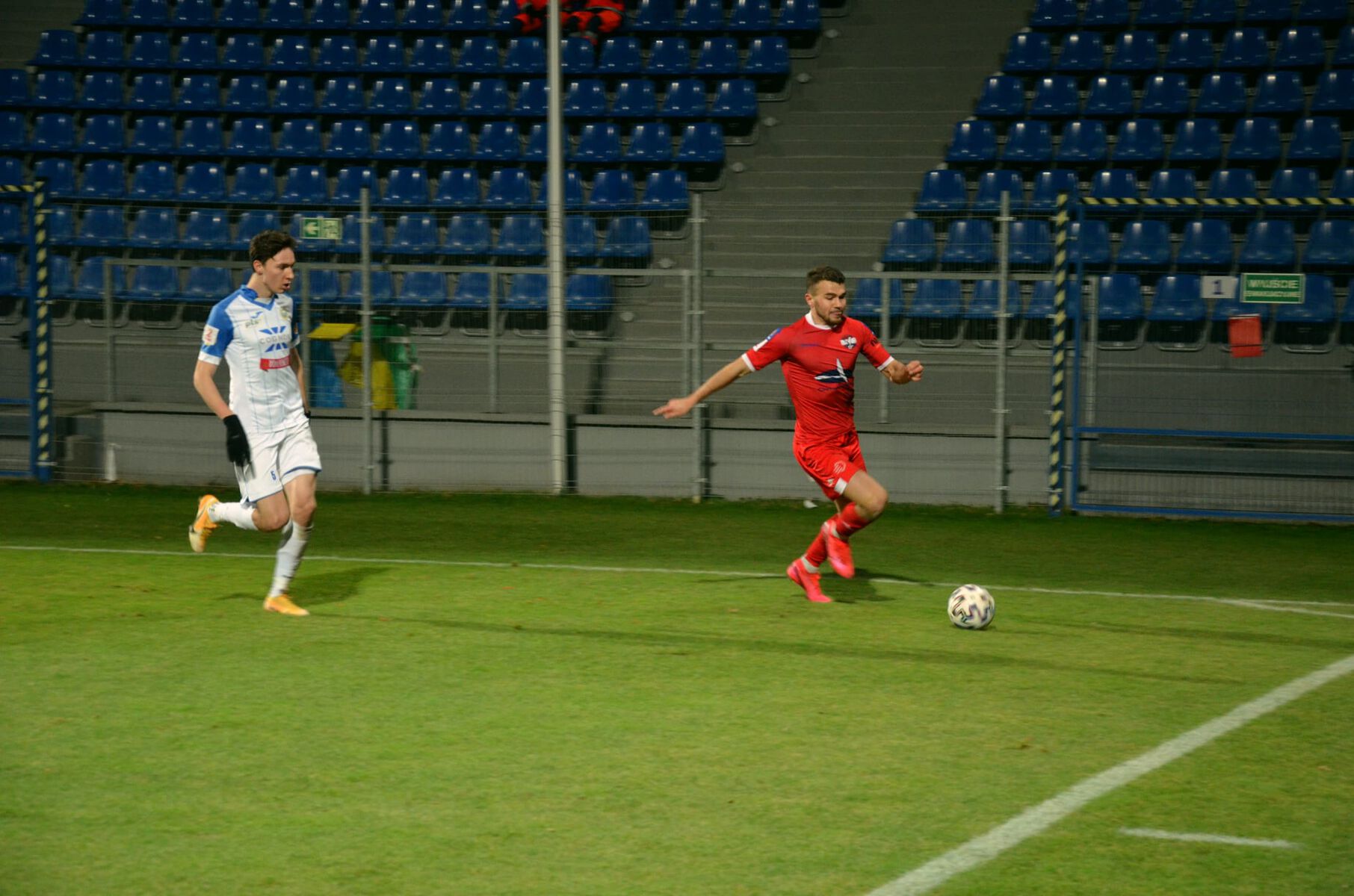 W minioną sobotę Sokół Ostróda wygrał 3:0 z Hutnikiem Kraków. Fot. s28