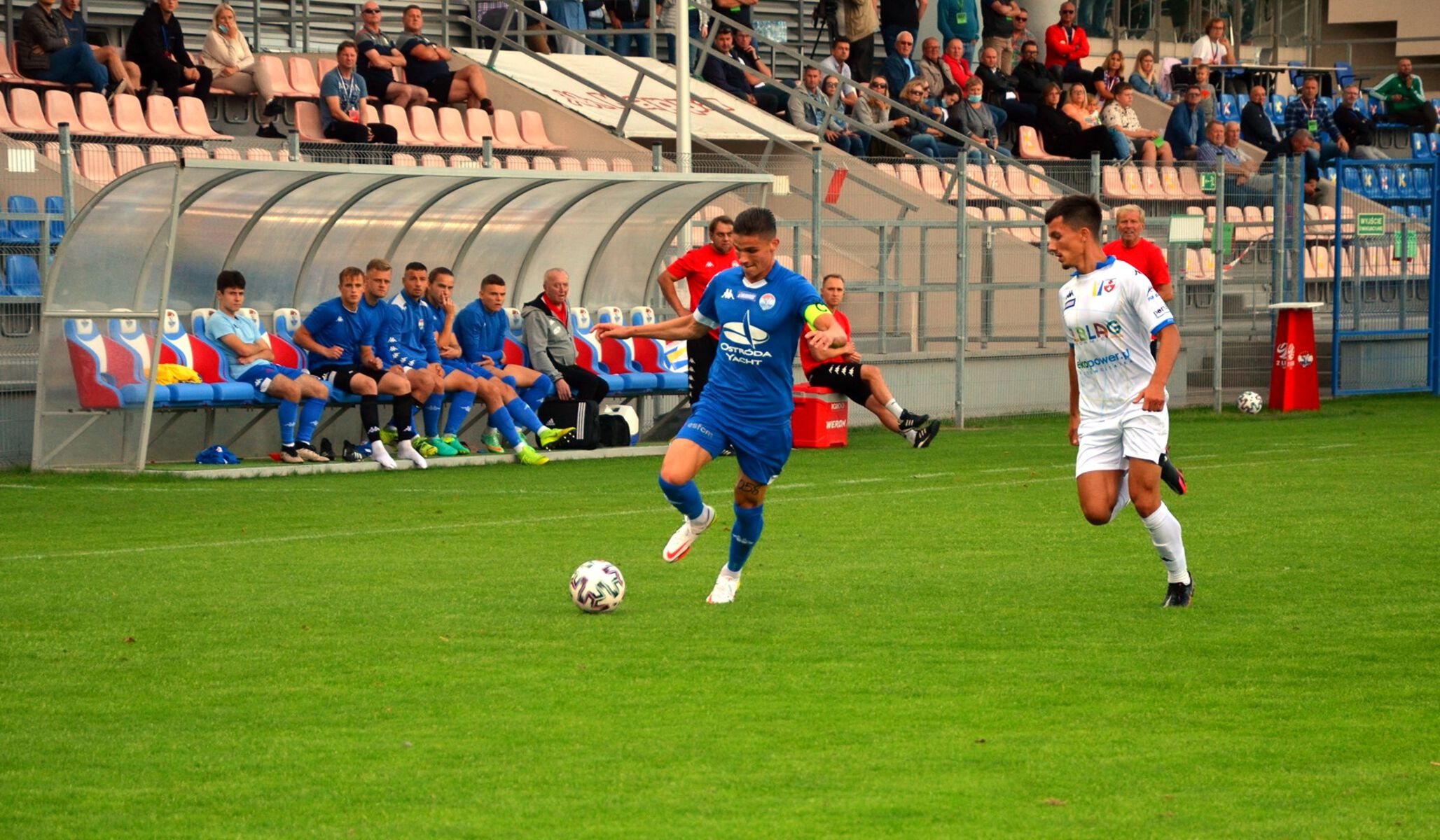 Sokół Ostróda przegrał ostatnio 0:1 z Olimpią Elbląg. Fot. s28