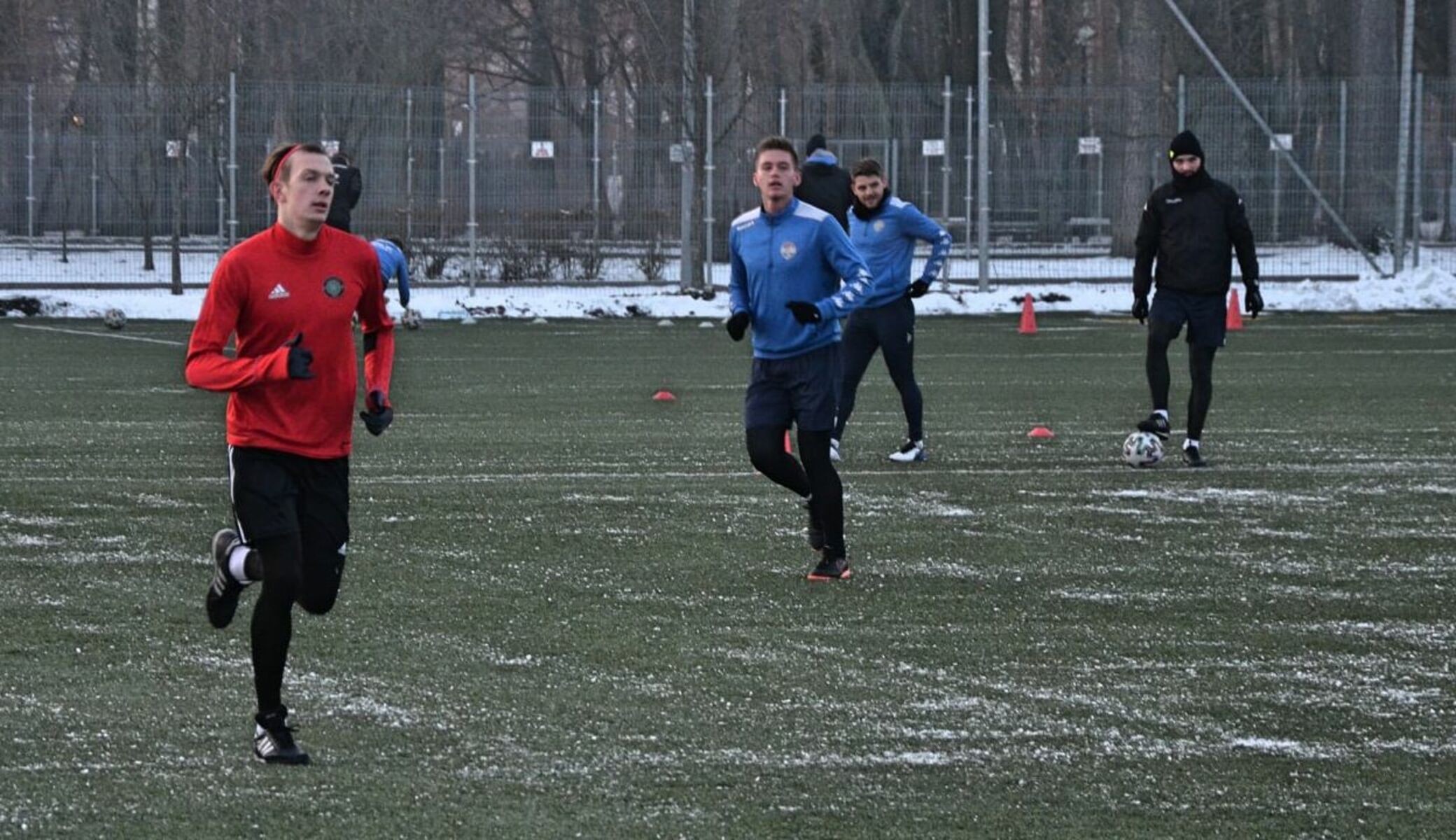 Mateusz Jońca na testach w Sokole Ostróda. Fot. sokolostroda.com