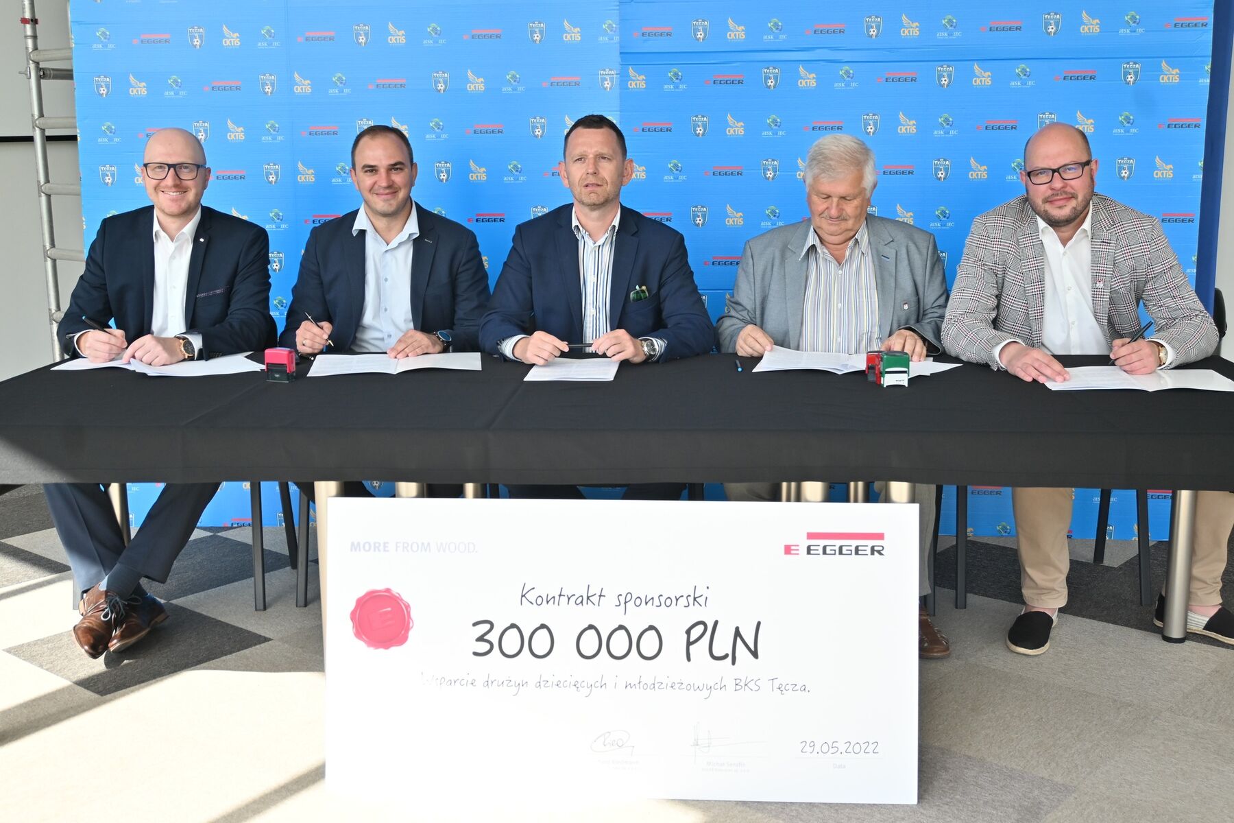 Tęcza Biskupiec pozyskała sponsora strategicznego. Fot. Materiały prasowe klubu