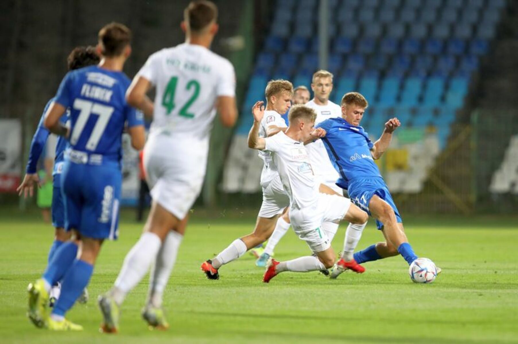 Stomil Olsztyn przegrał 0:1 z KKS-em 1925 Kalisz. Fot. Łukasz Kozłowski