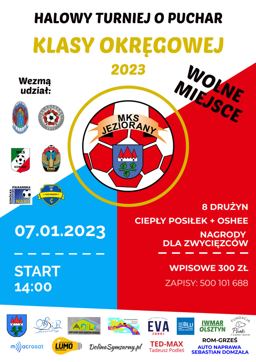 Plakat promujący turniej w Jezioranach. Fot. Materiał prasowy organizatorów