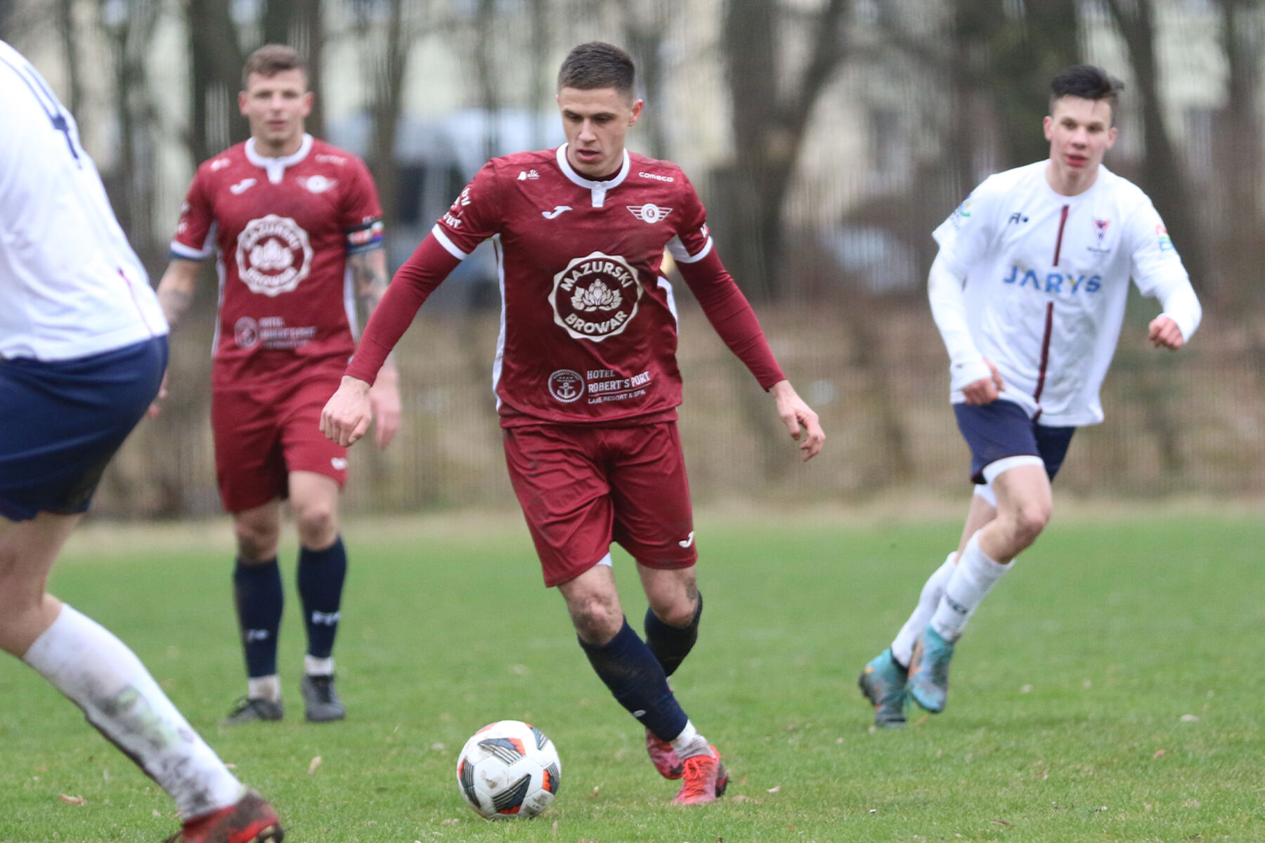 Mazur Ełk pokonał Warmię Olsztyn 4:1. Fot. Paweł Piekutowski