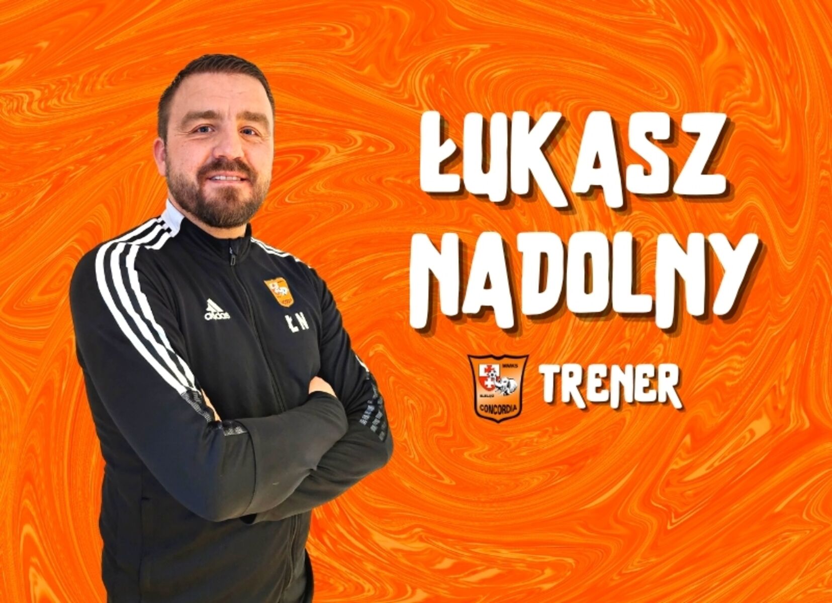 Łukasz Nadolny trenerem Concordii Elbląg. Fot. concordia.elblag.pl