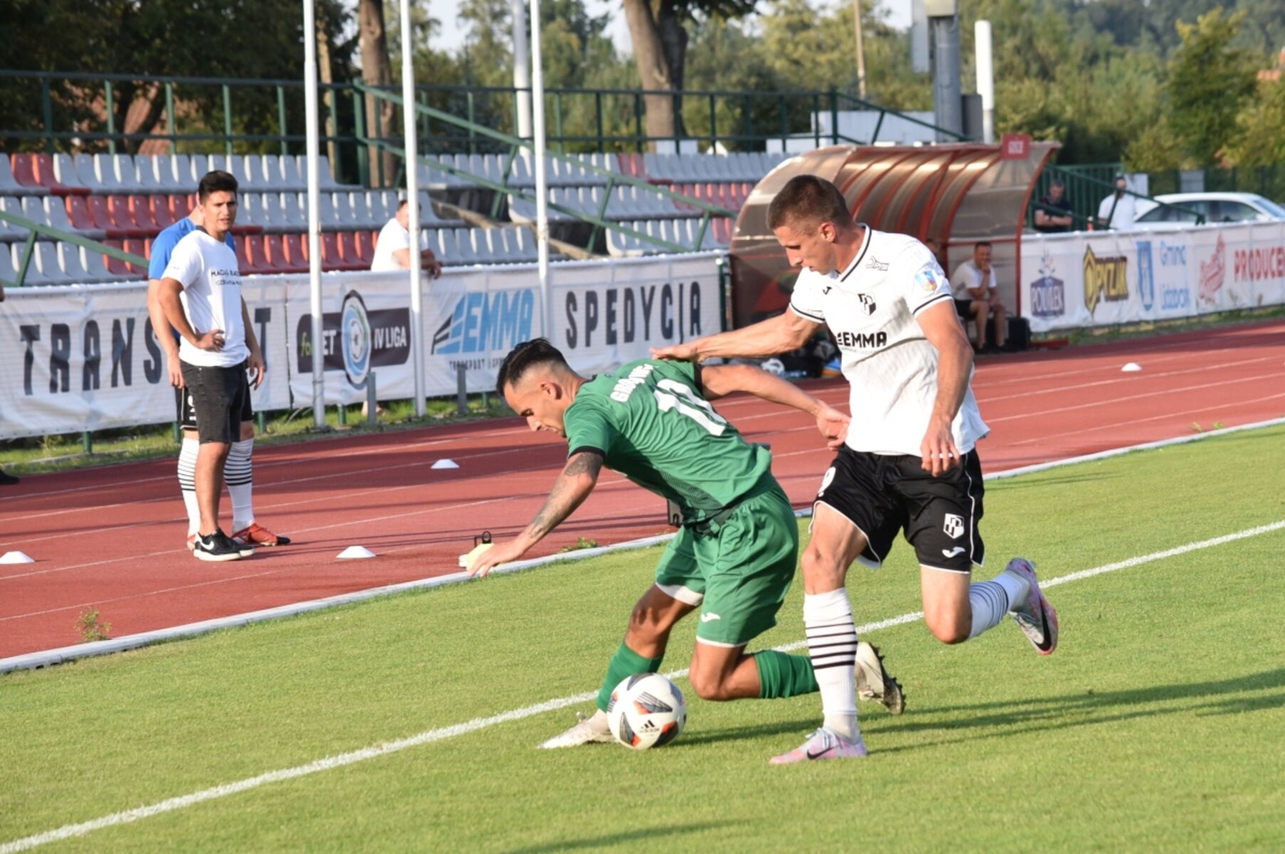 Polonia Lidzbark Warmiński zremisowała 1:1 ze Zniczem Biała Piska. Fot. Łukasz Kozłowski