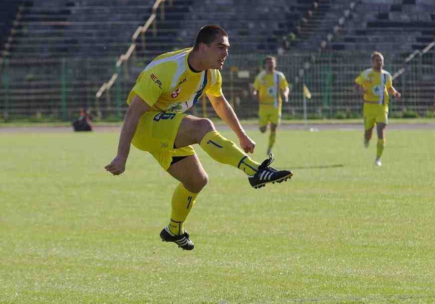 Mateusz Kołodziejski w akcji. Fot. Piotr Wyrzykowski / stomil.olsztyn.pl