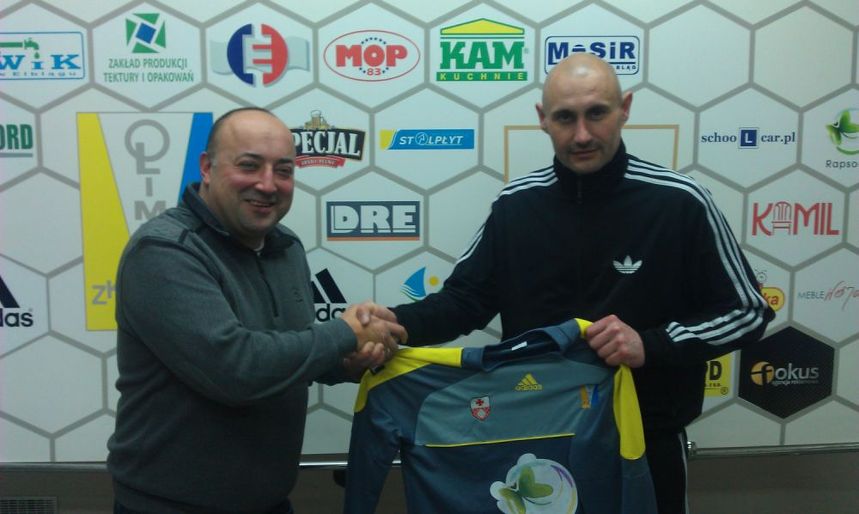 Prezes Łukasz Konończuk i Grzegorz Szamotulski. Fot. olimpia.elblag.com.pl