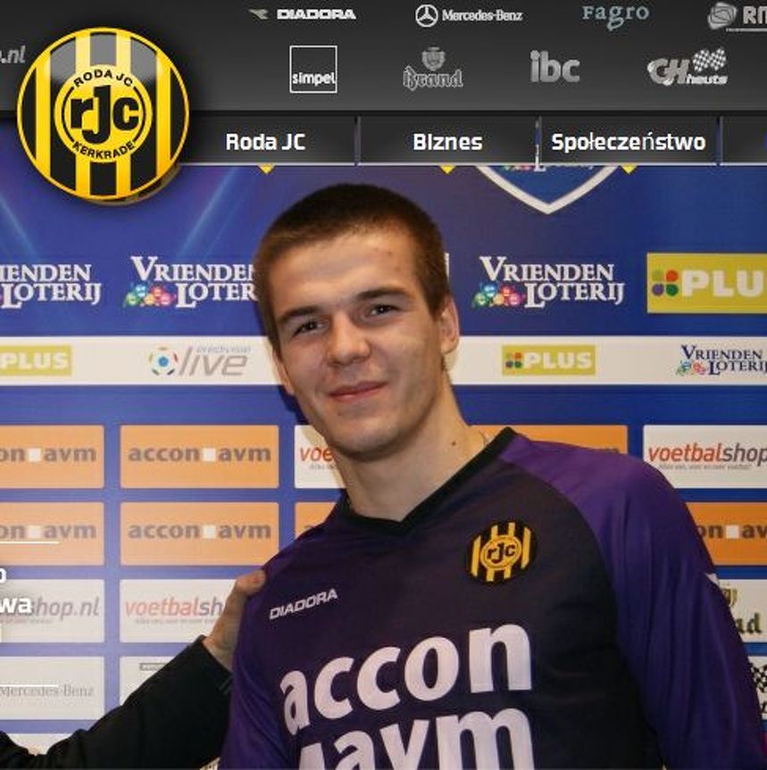 Filip Kurto już w barwach nowego klubu. Fot. rodajc.nl