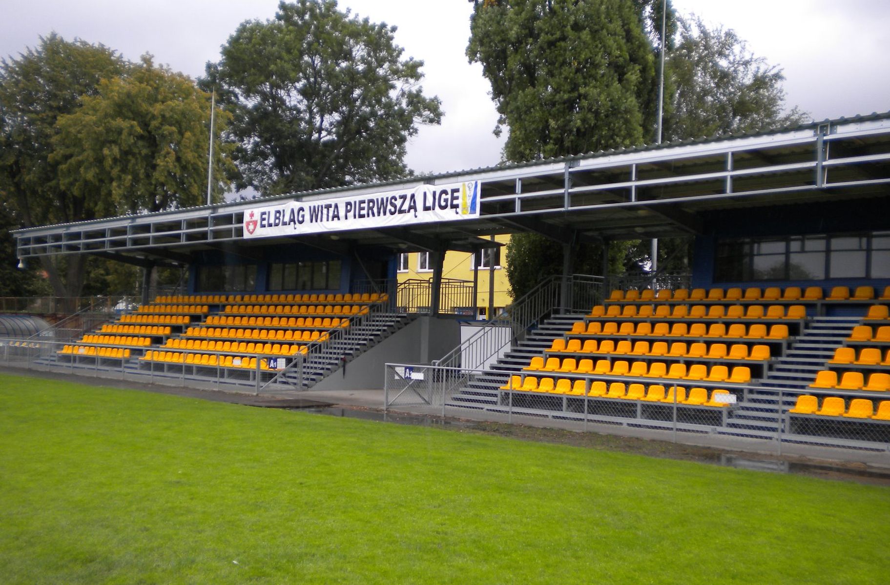 Stadion w Elblągu już czeka na derby (zdjęcie jest tylko ilustracją do tekstu). Fot. Piotr Gajewski