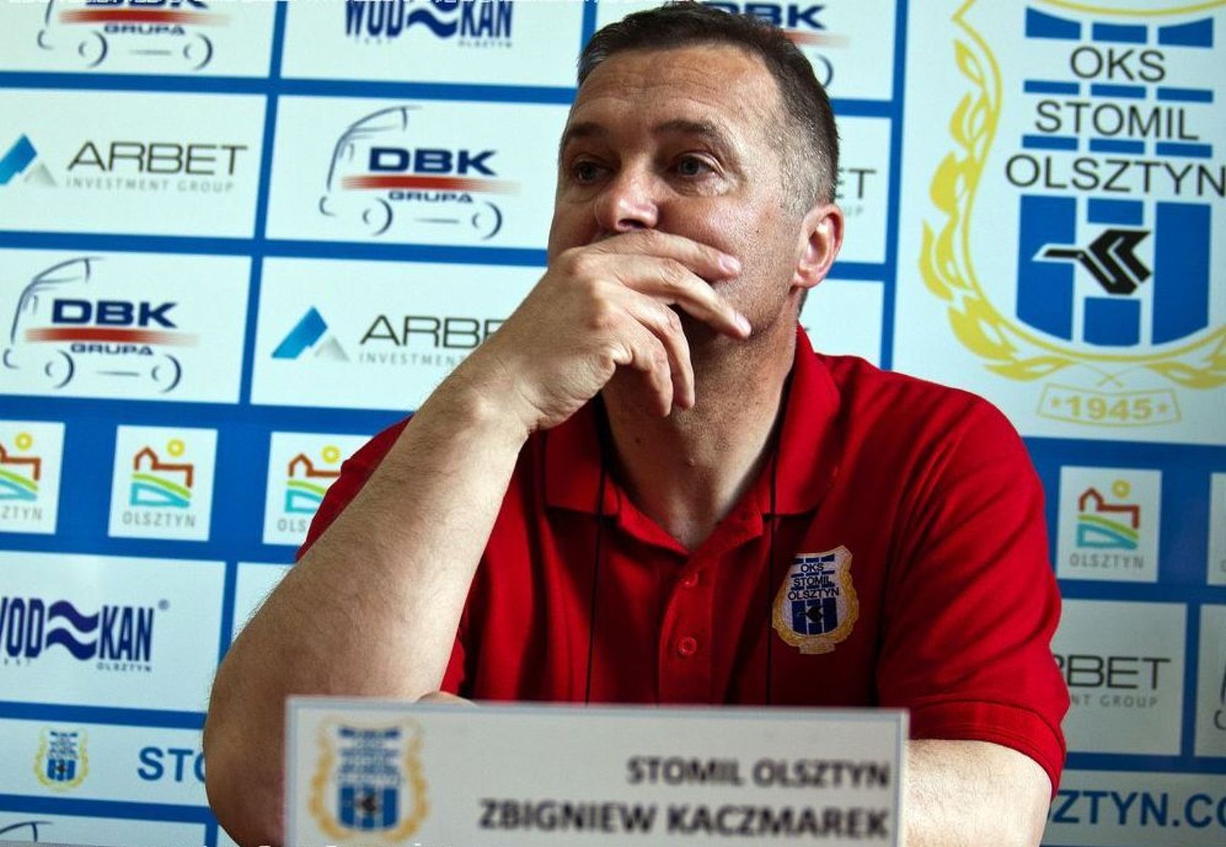 Zbigniew Kaczmarek, póki co jeszcze trener Stomilu Olsztyn. Fot. Artur Szczepański