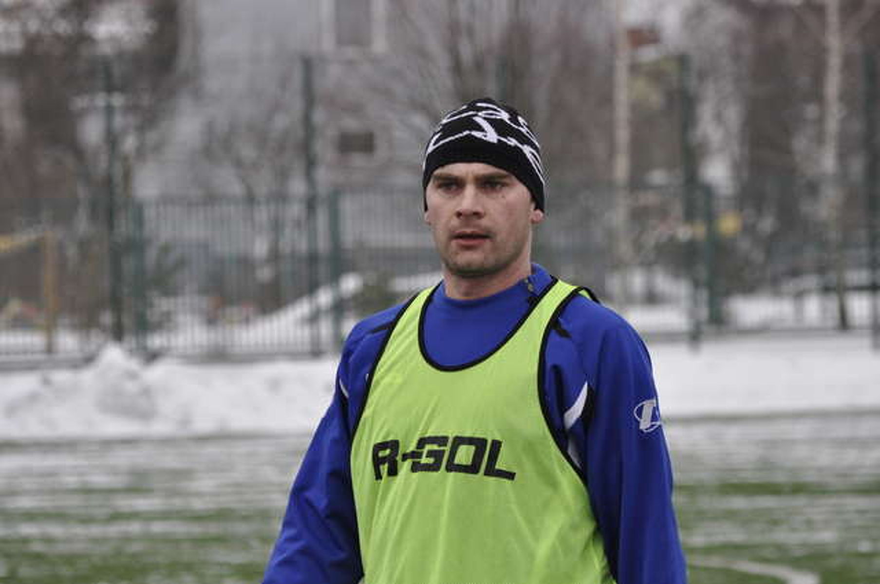 Jacek Łuczak w pierwszym sparingu Olimpii Olsztynek zdobył pięć bramek. Fot. Emil Marecki