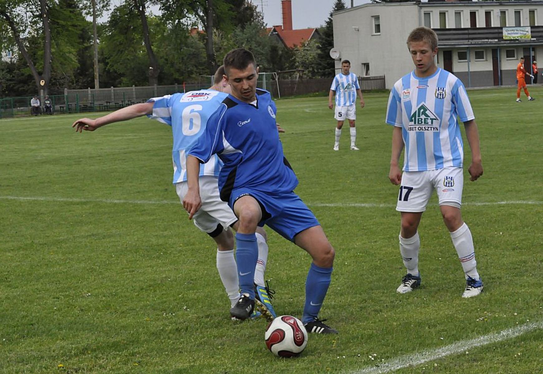 Jedną z bramek strzelił Łukasz Wolak. Fot. Emil Marecki