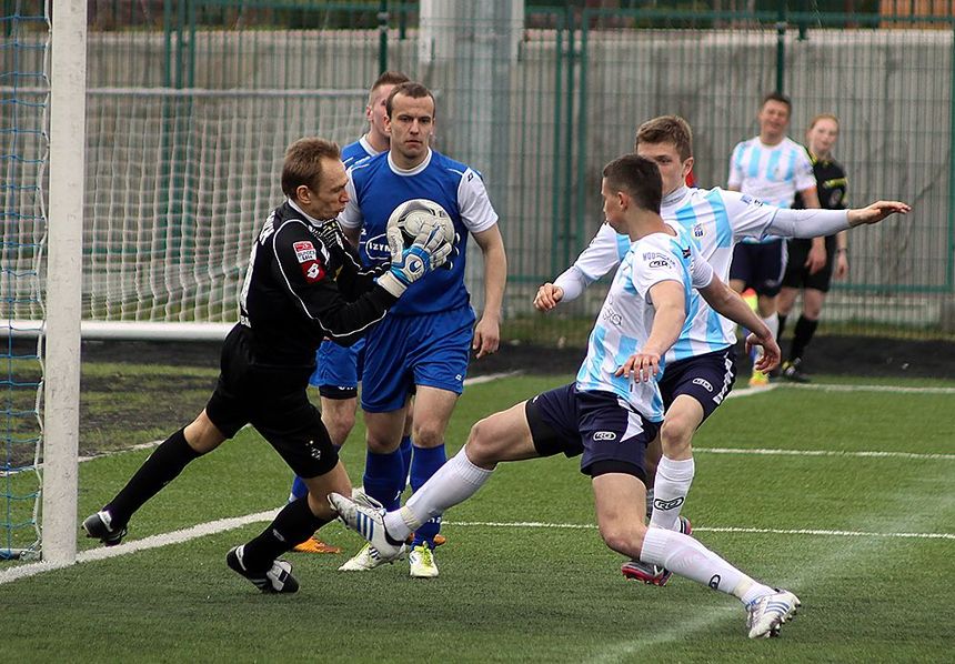 Stomil II Olsztyn wygrał z Drwęcą Nowe Miasto Lubawskie 1:0. Fot. Artur Szczepański