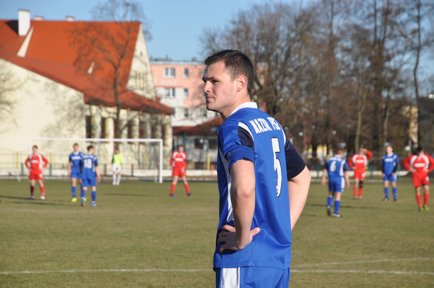 Sebastian Poświata w barwach Mazura Pisz 