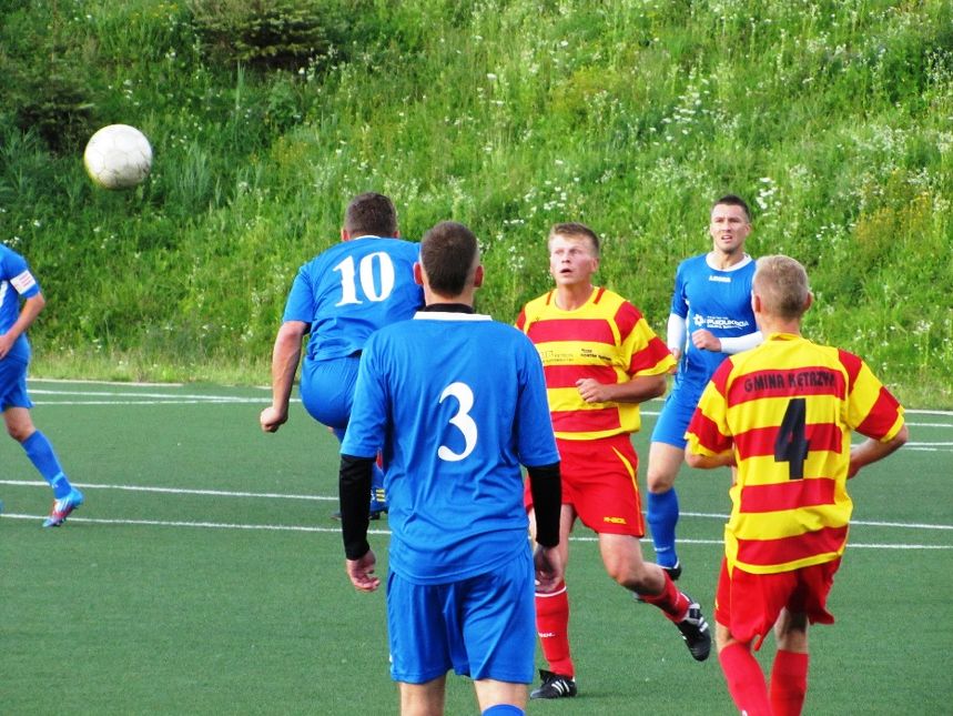 Śniardwy Orzysz wygrały z Wilczkiem Wilkowo 3:1. Fot. Piotr Piercewicz