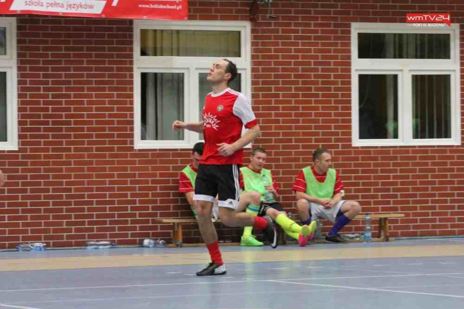 Marcin Karczewski z Wikielca jest najlepszym strzelcem 1 ligi po 4 kolejkach. Fot. sport.ilawatv.pl