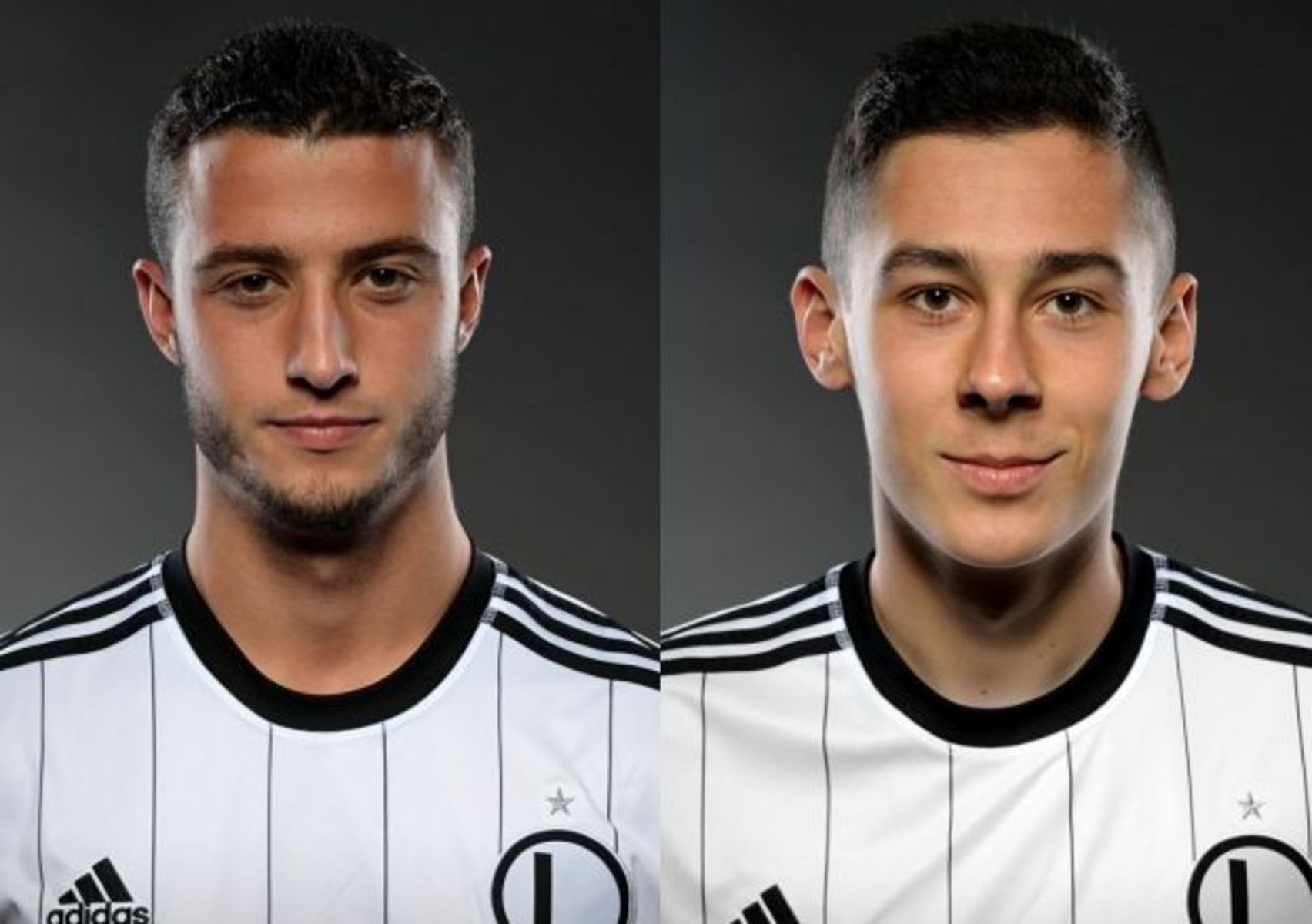 Maciej Prusinowski oraz Patryk Sokołowski zagrają wiosną w Olimpii Elbląg. Fot. legia.com