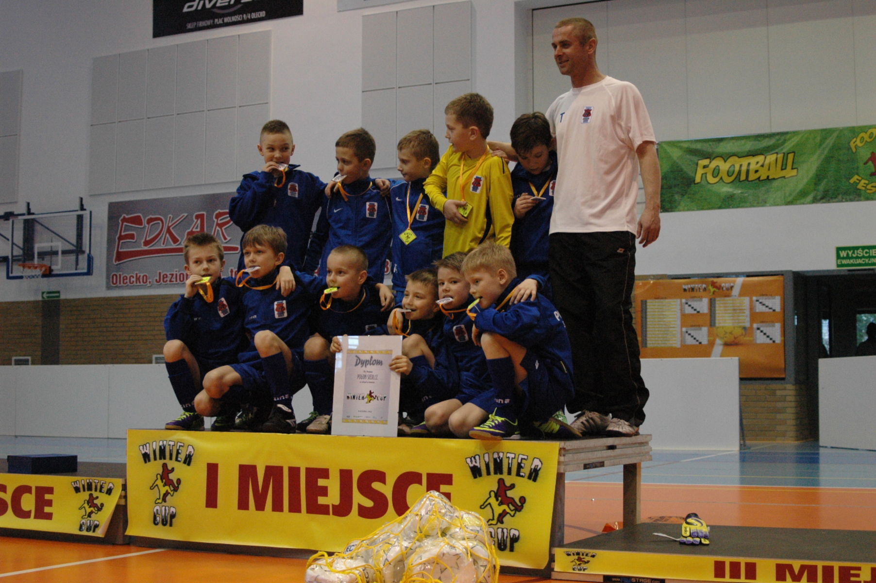 Siedlecka Pogoń wygrała turniej Winter Cup w Olecku. Fot. Paweł Piekutowski
