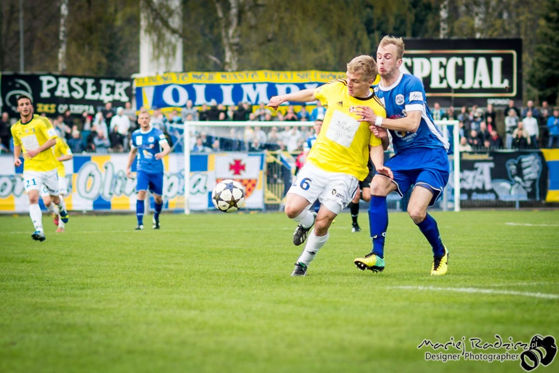 Olimpia Elbląg zremisowała 0:0. Fot. Maciej Radzicz