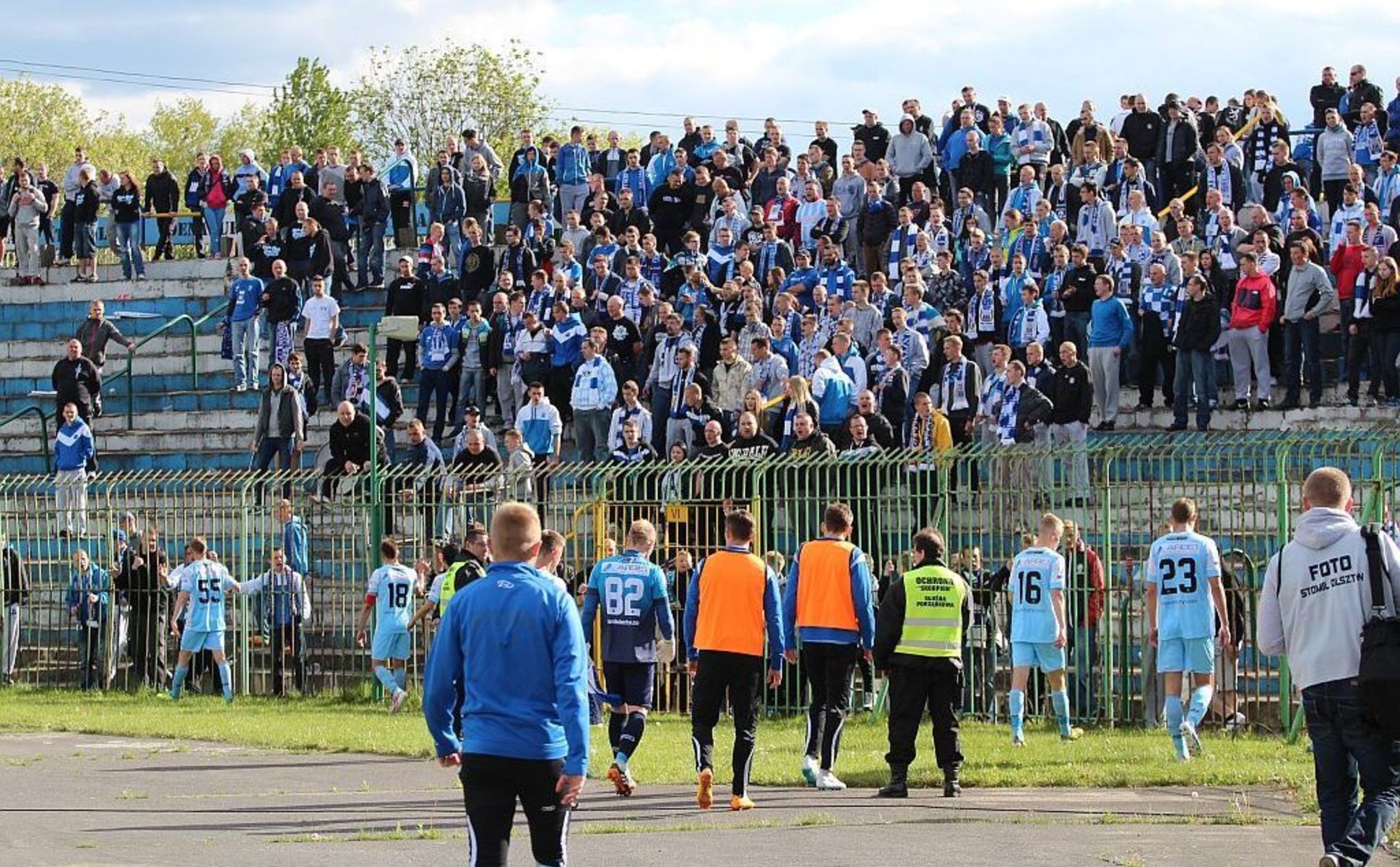 Piłkarze Stomilu zremisowali z Sandecją. Fot. Emil Marecki