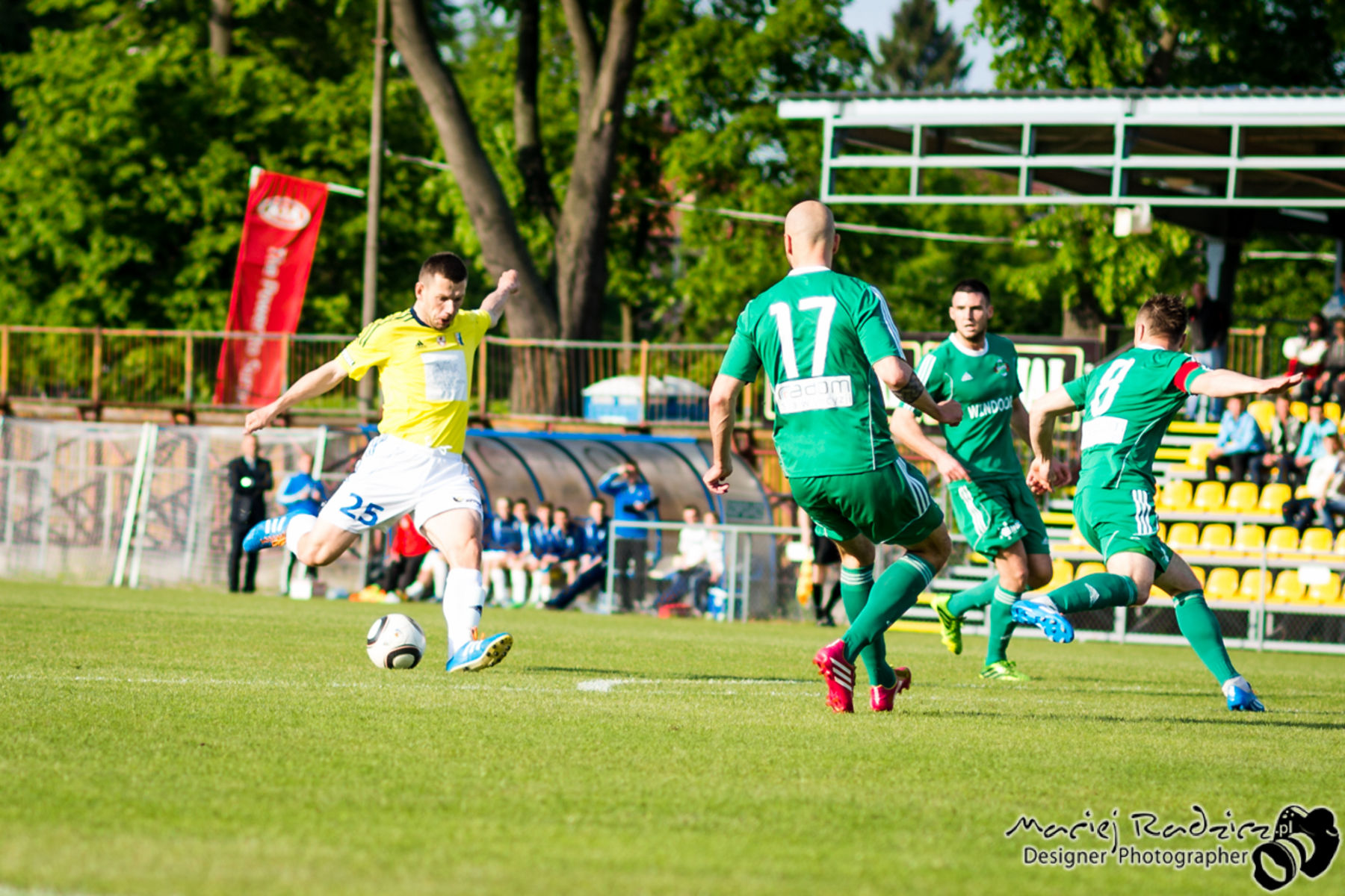 Olimpia Elbląg przegrała 1:2 z Radomiakiem Radom. Fot. Maciej Radzicz