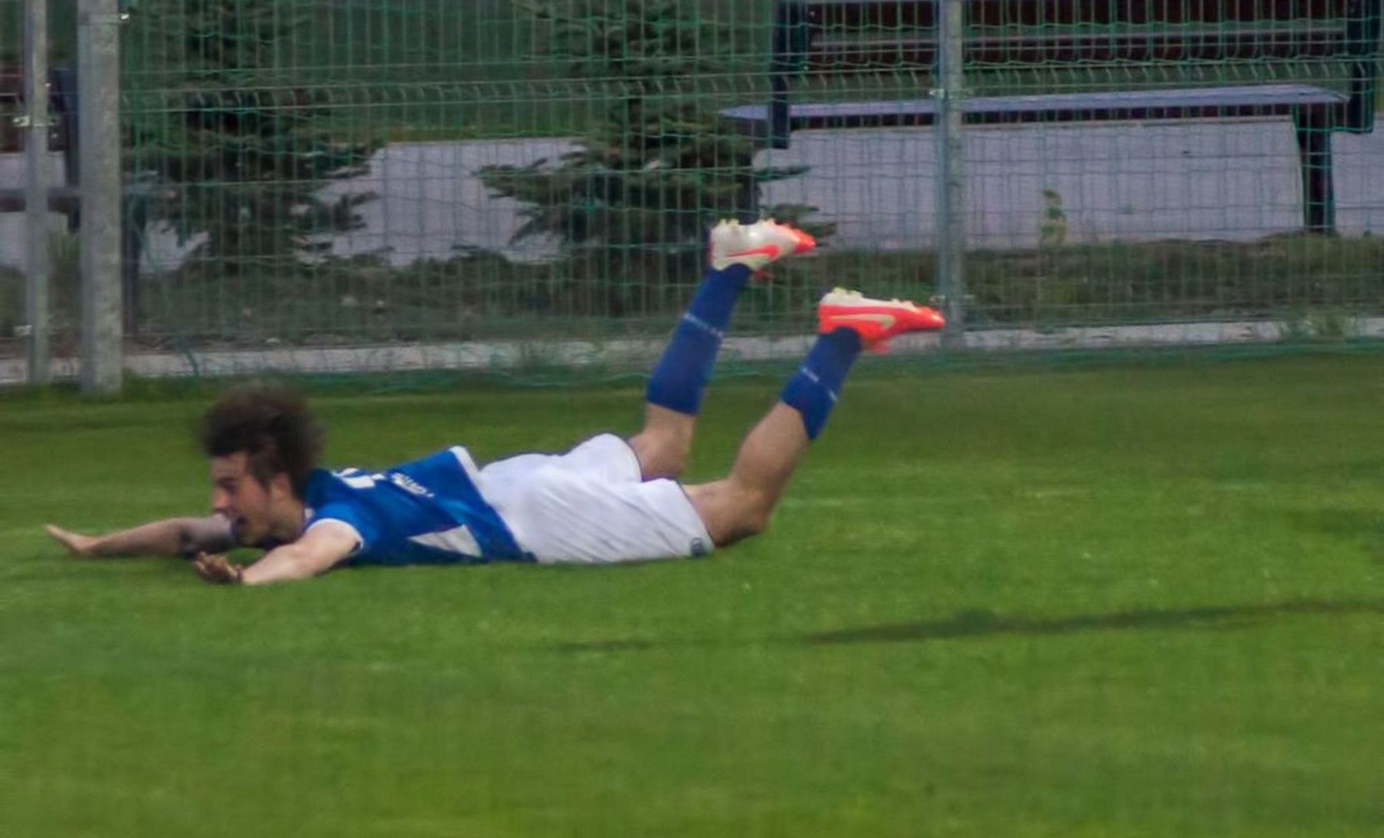 Krystian Słowicki ustrzelił hattricka w meczu z Motorem. Fot. Darek Buczyński