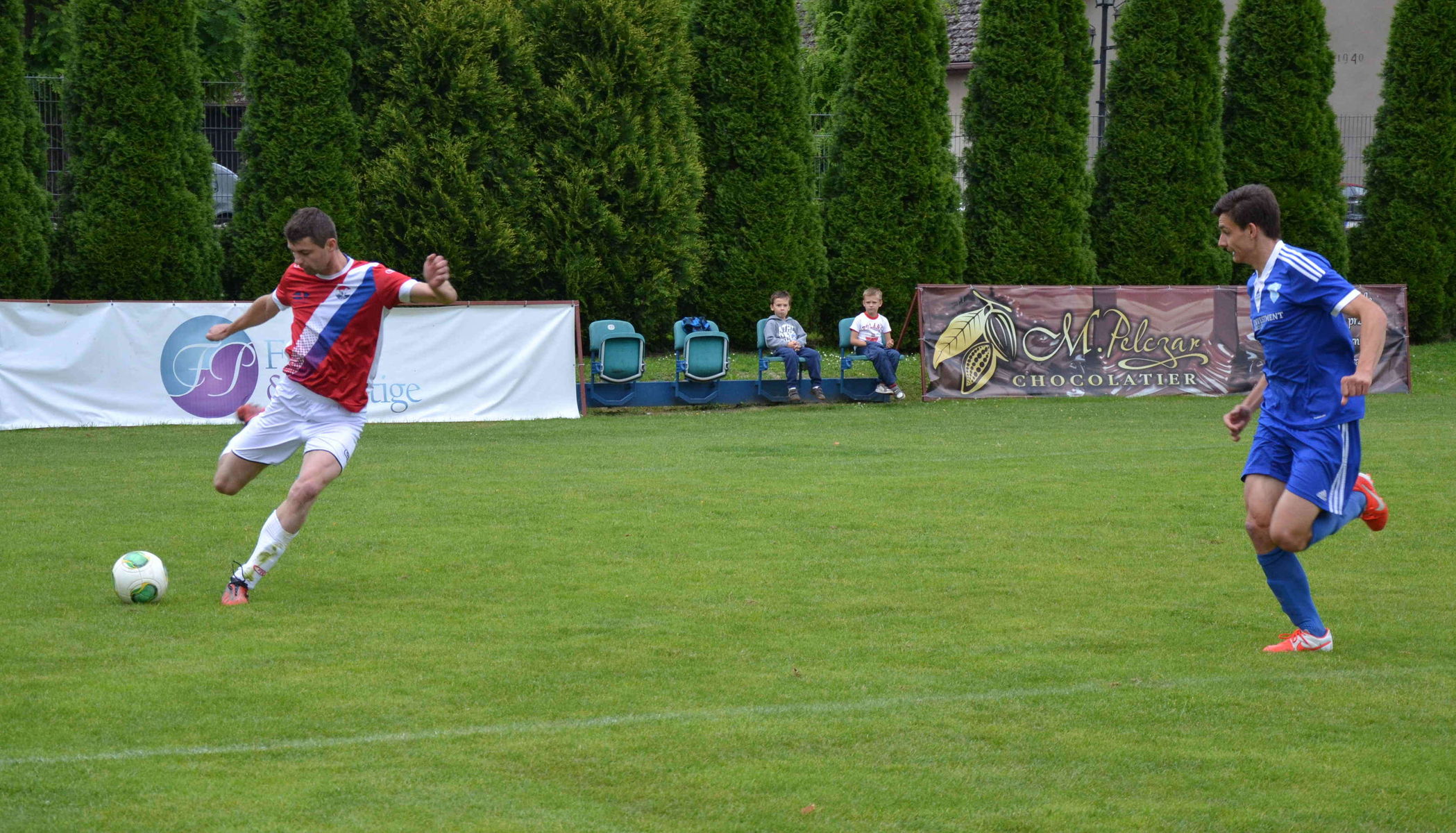 Sokół Ostróda pomimo nie najgorszej gry przegrał w Górze z Nadwiślanem 1:3. Rewanż w sobotę. Fot. Marcin Tchórz