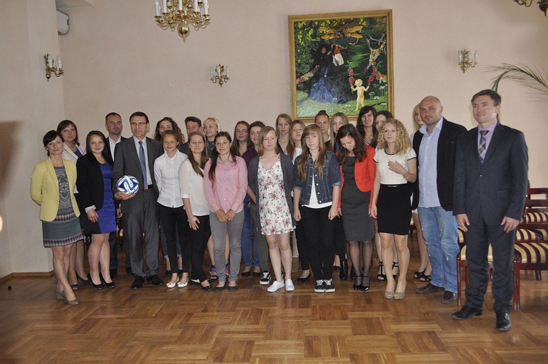Zdjęcie grupowe na koniec spotkania. Fot. Emil Marecki