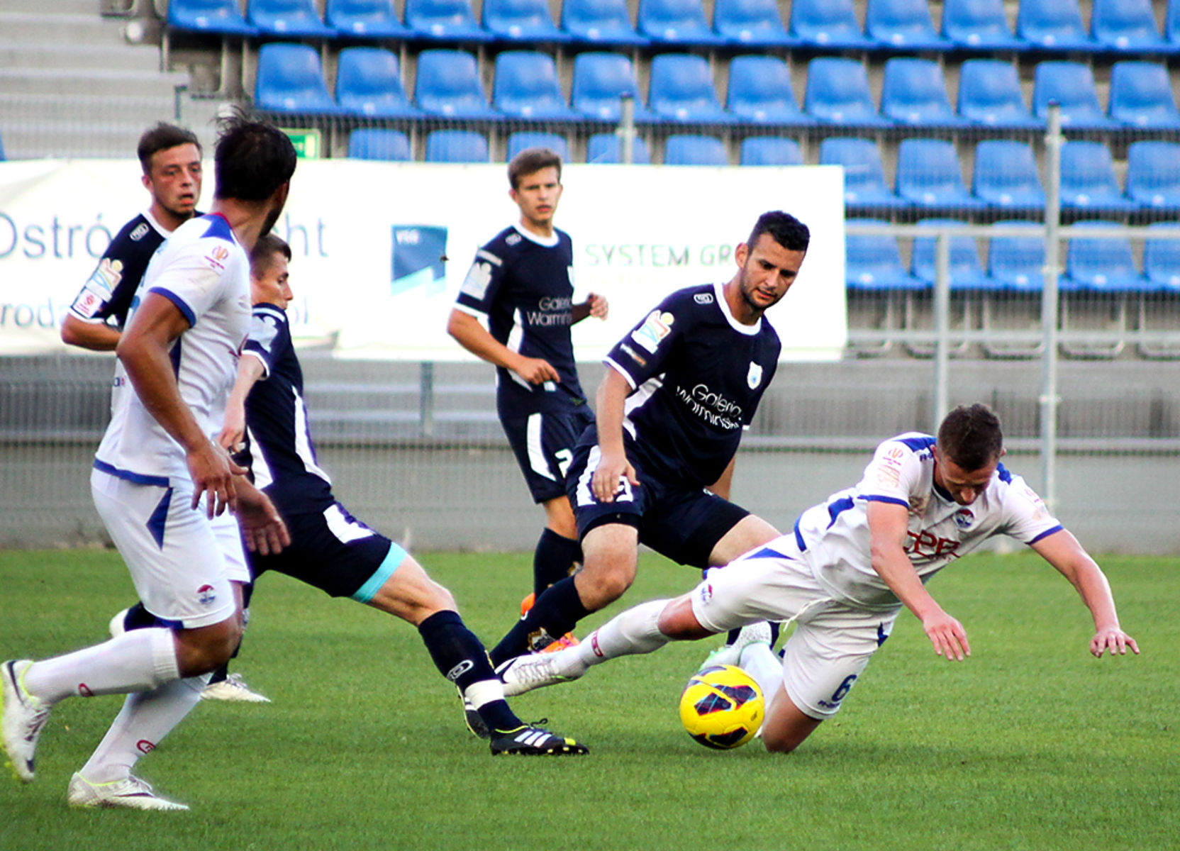 Remisem 1:1 zakończył się sparing Stomilu Olsztyn z III-ligowym Sokołem Ostróda. Fot. Artur Szczepański