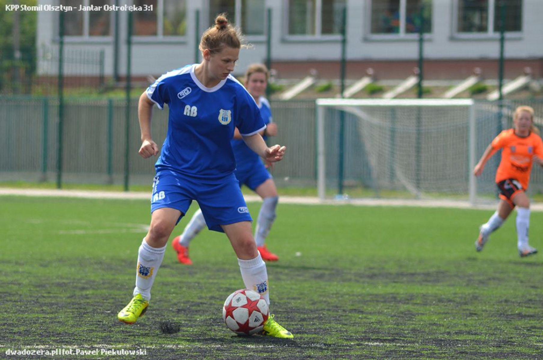 Roksana Bubrowska w tym sparingu zdobyła najwięcej bramek. fot. Paweł Piekutowski
