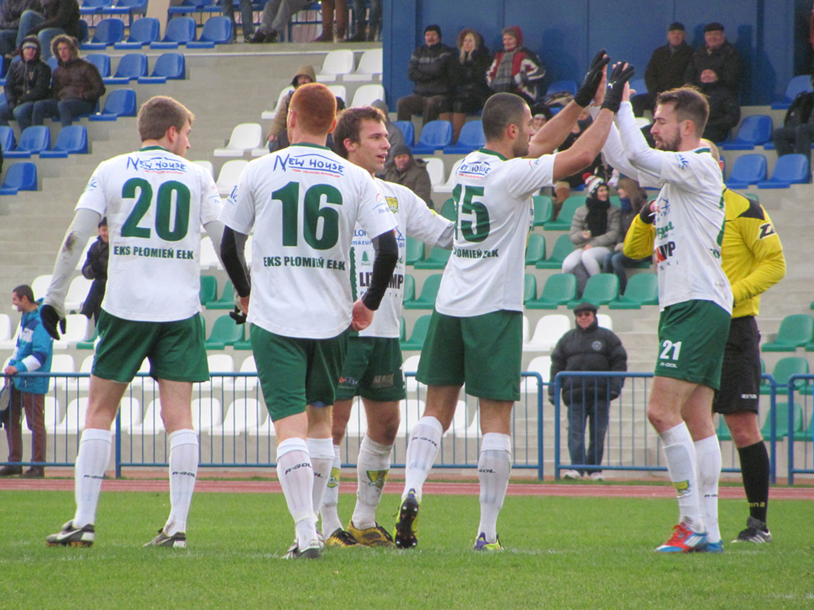 Płomień Ełk wygrał w Białymstoku z rezerwami Jagiellonii 3:1. Fot. Paweł Piekutowski