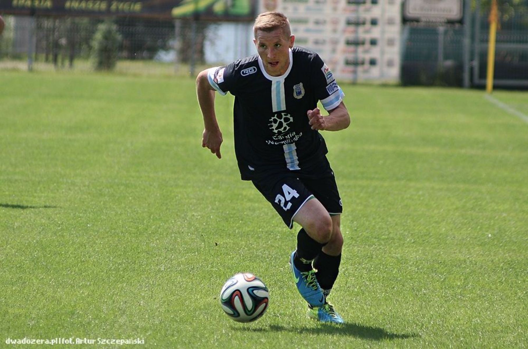 Paweł Pilceuk strzelił jedyną bramkę dla trzecioligowca Fot. Artur Szczepański