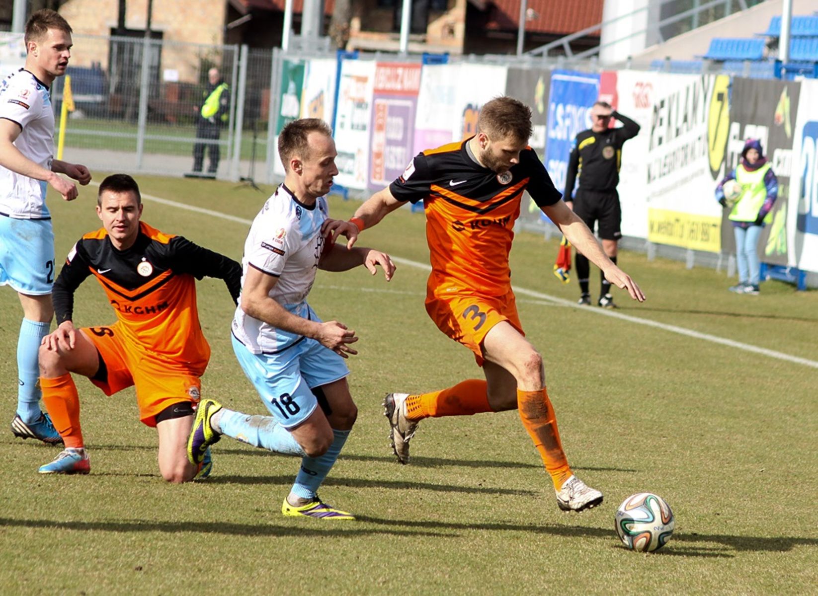 Stomil Olsztyn - Zagłębie Lubin 1:4. Fot. Artur Szczepański