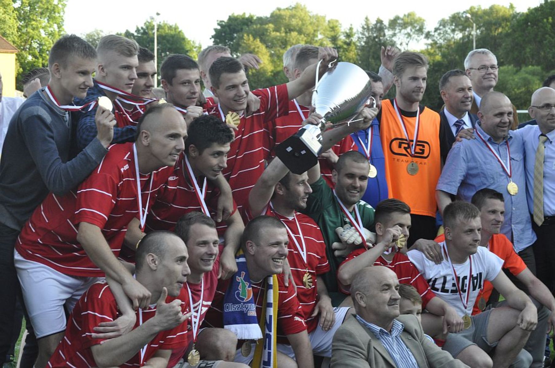 Olimpia Olsztynek zdobyła Wojewódzki Puchar Polski. Fot. Emil Marecki