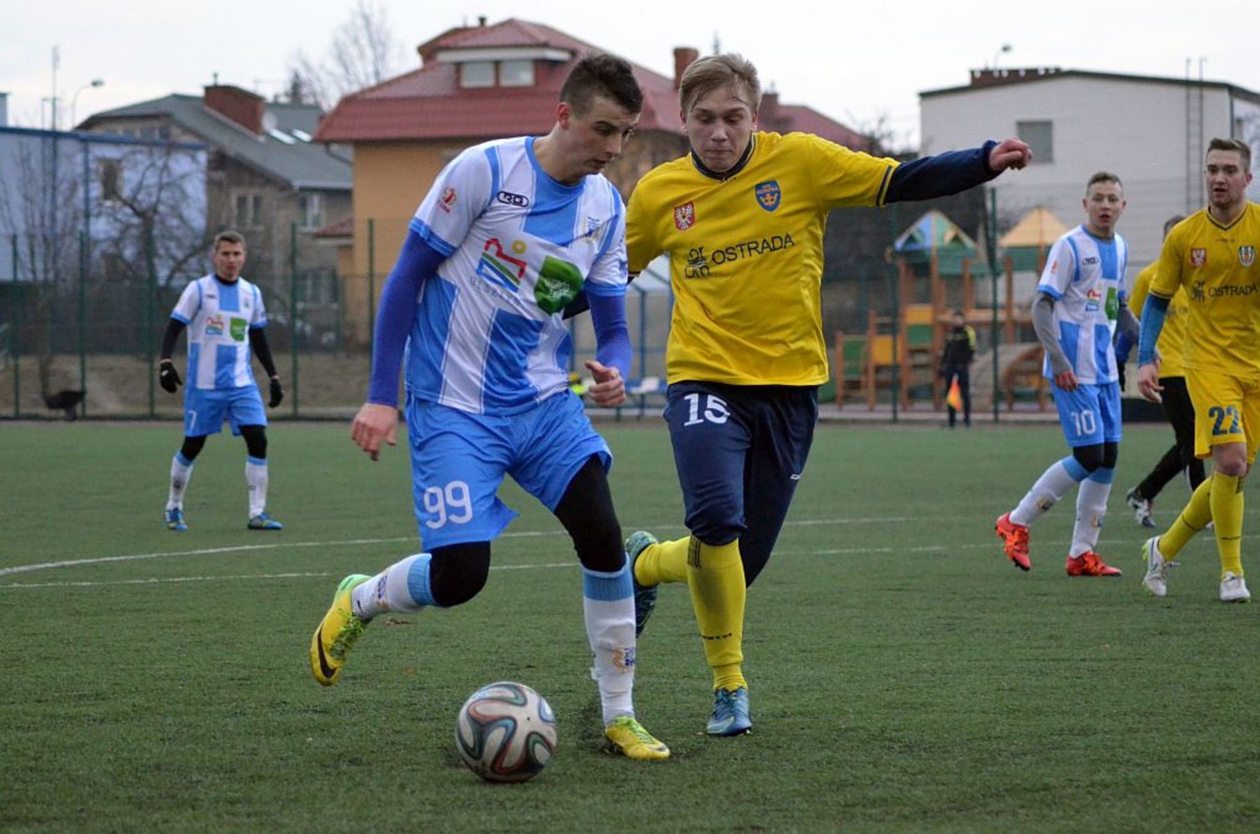 Stomil Olsztyn wygrał z Koroną Ostrołęka 7:0. Fot. Paweł Piekutowski