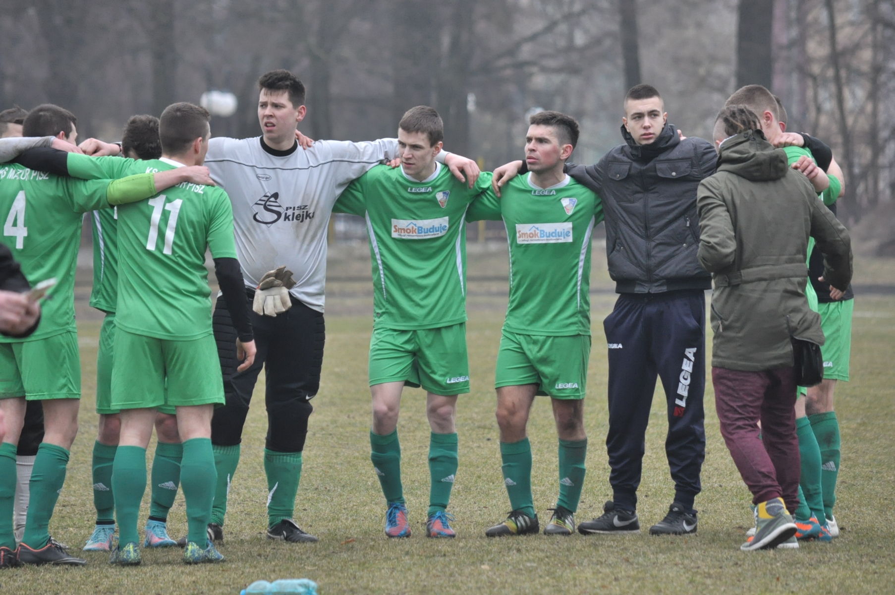 Mazur Pisz zwyciężył w pierwszym spotkaniu po przerwie zimowej. Fot. Łukasz Szymański